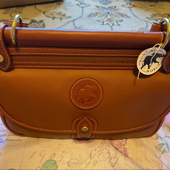 Sale! New Hunting World Safari Bag In Camel made in Italy - Picture 2 of 16